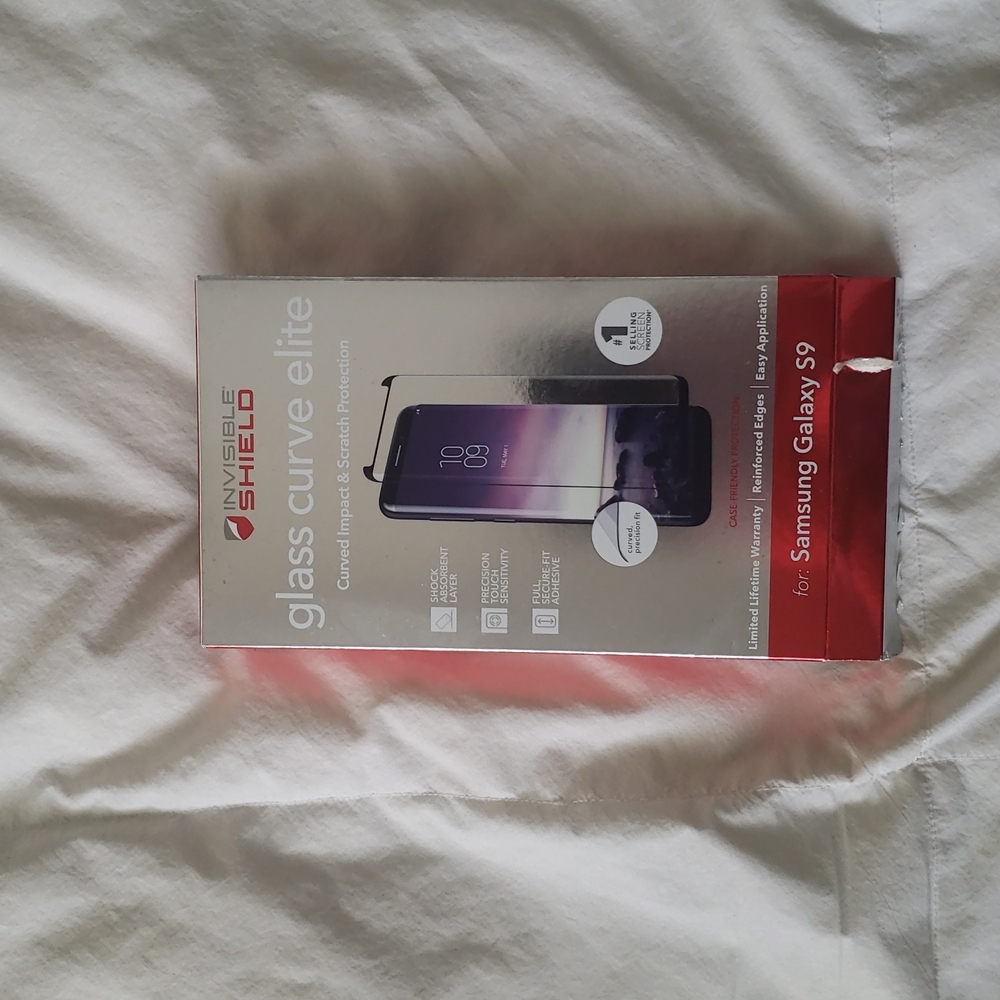 NWOT curved glass impact and scratch protection for Samsung Galaxy S9 edge